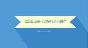 Laporan ringkasan kerja bisnis yang ringkas, template ppt umum