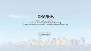 Modello ppt generale del rapporto di riepilogo in stile minimalista europeo e americano