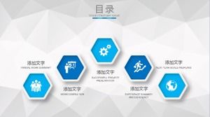 Modèle ppt de rapport de sujet médical simple bleu