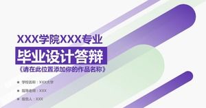 Mor taze moda mezuniyet tasarımı cevap PPT şablonu