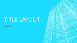 Modello PPT per la difesa della tesi generale inglese fresco e minimale