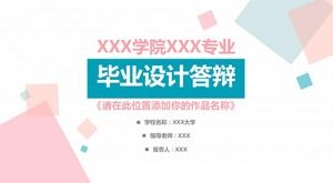 Șablon PPT de răspuns simplu și proaspăt și elegant de absolvire