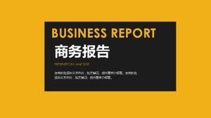 Plantilla ppt de negocio simple creativo amarillo negro