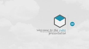 Modèle ppt universel d'entreprise de style créatif simple bleu