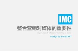 PPT-Vorlage für den allgemeinen Bericht über frische blaue Mode