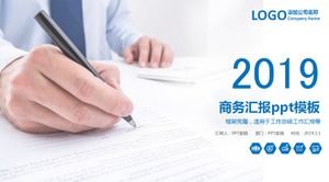 Business report ppt template_concise and generous