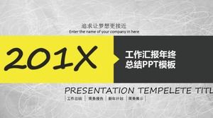 Modèle ppt de rapport de synthèse des travaux de fin d'année d'entreprise