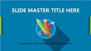 蓝色简约英文商务PPT模板