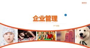 Modello ppt di formazione per la gestione aziendale squisito e creativo semplice