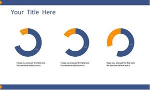 Modèle ppt de rapport d'activité classique simple bleu foncé