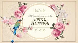 Inovação literária fresca e modelo ppt elegante