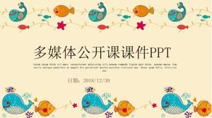 șablon ppt de educație de creștere a copiilor de desene animate rafinat