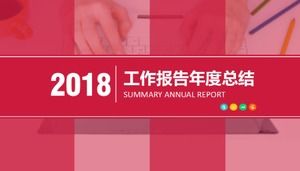 Modelo de ppt de resumo de fim de ano de relatório de trabalho dinâmico atmosférico conciso