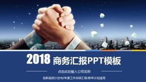 Templat ppt ringkasan kerja kerjasama bisnis