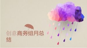 Prosty, niskoprofilowy szablon kreatywny PPT