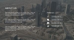 패션 플랫 스타일 PPT 템플릿