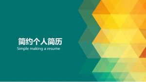 잘 생긴 이력서 템플릿