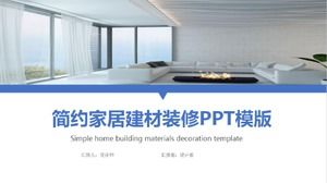 Modelo de ppt de design de interiores de empresa de decoração de atmosfera simples