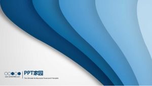 Squisito modello ppt per rapporto di affari generale micro stereo