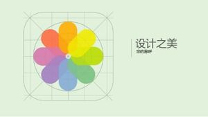 Template ppt indah sastra kecil yang segar dan kreatif