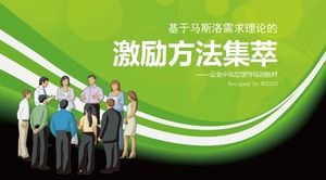 Modello ppt dei materiali per la formazione della leadership aziendale di livello intermedio e senior