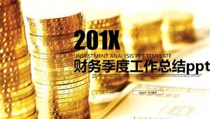 財務四半期作業要約pptテンプレート