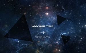 Plantilla ppt de plan anual de estilo de tecnología creativa