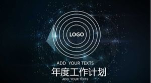 Yıldız teknolojisi rüzgar yıllık planı ppt şablonu