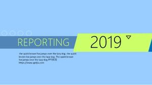 Basit ve atmosferik düz PPT şablonu