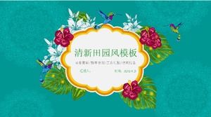 Modello ppt di rapporto sul piano pastorale fresco