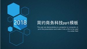 Modello ppt di tecnologia aziendale semplice