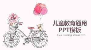 Romantik edebi küçük taze çocuk eğitimi evrensel ppt şablonu