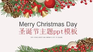 シンプルな漫画のクリスマステーマpptテンプレート