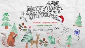 手描きのかわいい風クリスマスアクティビティpptテンプレート