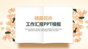 Простые цветы красивый шаблон отчета о работе п.