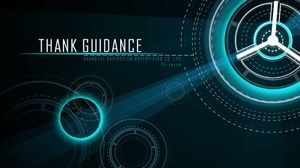 Modèle de rapport de travail de style de technologie créative ppt