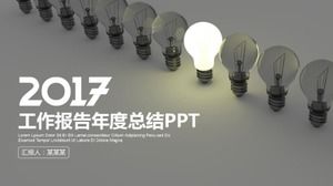 Modello ppt di riepilogo del lavoro annuale creativo e conciso