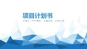 Download do modelo do plano de projeto (boutique azul)