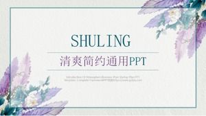 Unduhan template ppt umum yang menyegarkan dan sederhana