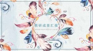 Template ppt laporan hasil pengajaran dan penelitian