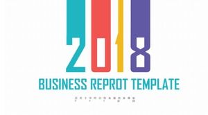 カラークリエイティブカラーブロック月次作業計画pptテンプレート