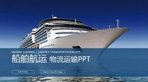 Generous and concise shipping logistics ppt template download