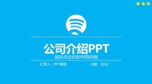 Präsentation der ppt-Vorlage des Unternehmens