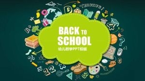 Yaratıcı tahta rüzgar çizgi film çocukları ppt şablonu öğretiyor