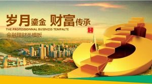 الموضة وبسيط تقرير عمل الإدارة المالية قالب باور بوينت