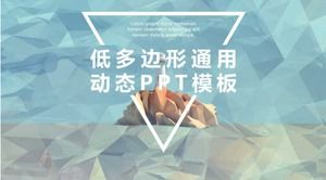 Modello ppt dinamico conciso creativo a basso poligono