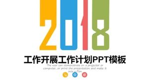 Modèle ppt de plan de travail personnel minimaliste blanc