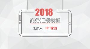 Modello ppt di rapporto di lavoro personale di moda e semplice