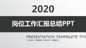 Prosty szablon biznesowy roczny raport z pracy ppt