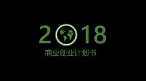 Black simple business entrepreneur plan ppt template